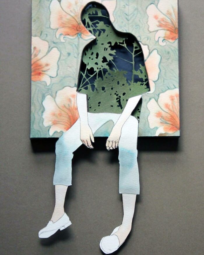 37 Delicate Paper Cut Collages By This Artist That Explore Identity Through Layers And Shadow