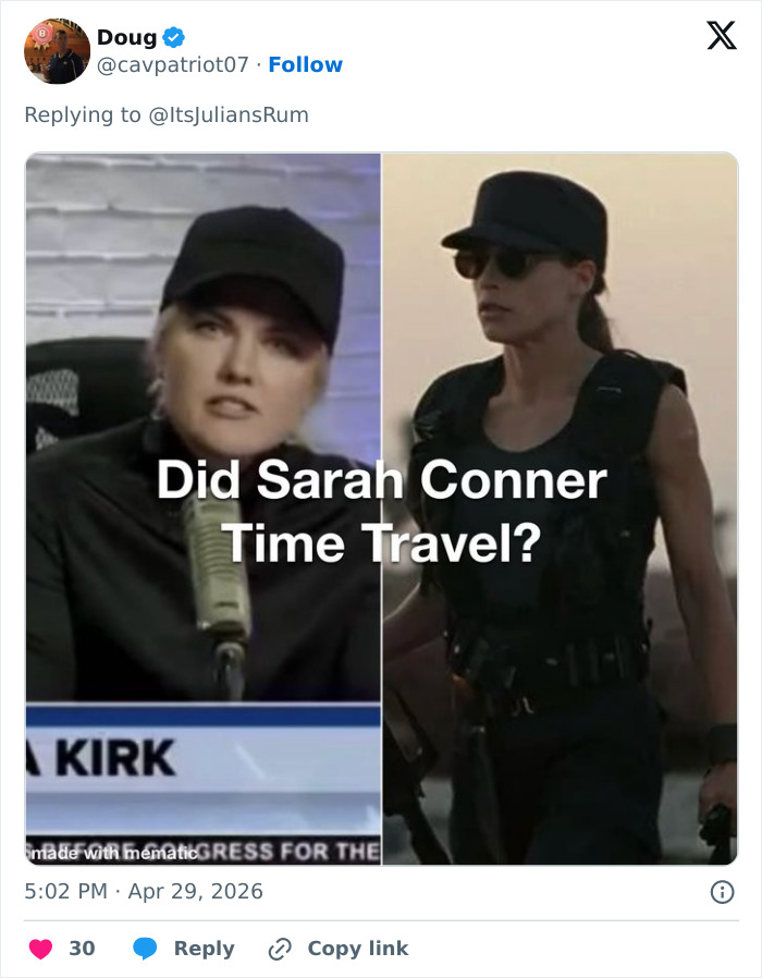 &ldquo;Dressed Like Sarah Connor In Terminator 2&rdquo;: Erika Kirk Breaks Silence After WHCD Attack