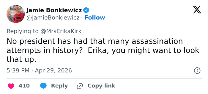&ldquo;Dressed Like Sarah Connor In Terminator 2&rdquo;: Erika Kirk Breaks Silence After WHCD Attack