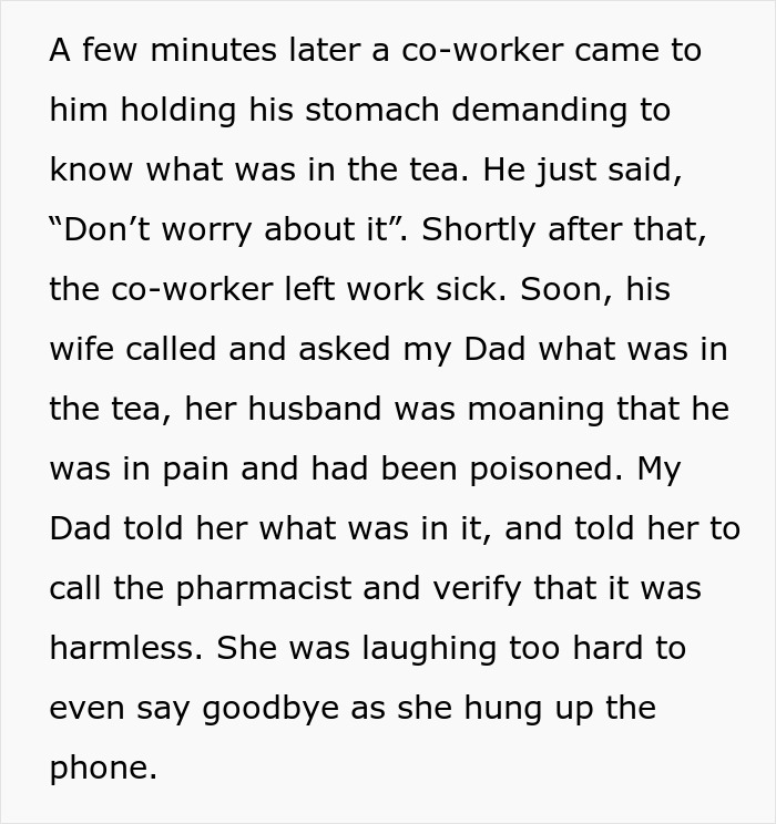 Food Thief Learns A Lesson When Coworker Gets Fed Up With Being Left Without His Iced Sweet Tea