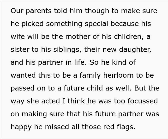 Sister Tells Bro Fiancée’s $40K Ring Complaint Is “God’s Red Flag”, He Calls Off Entire Proposal