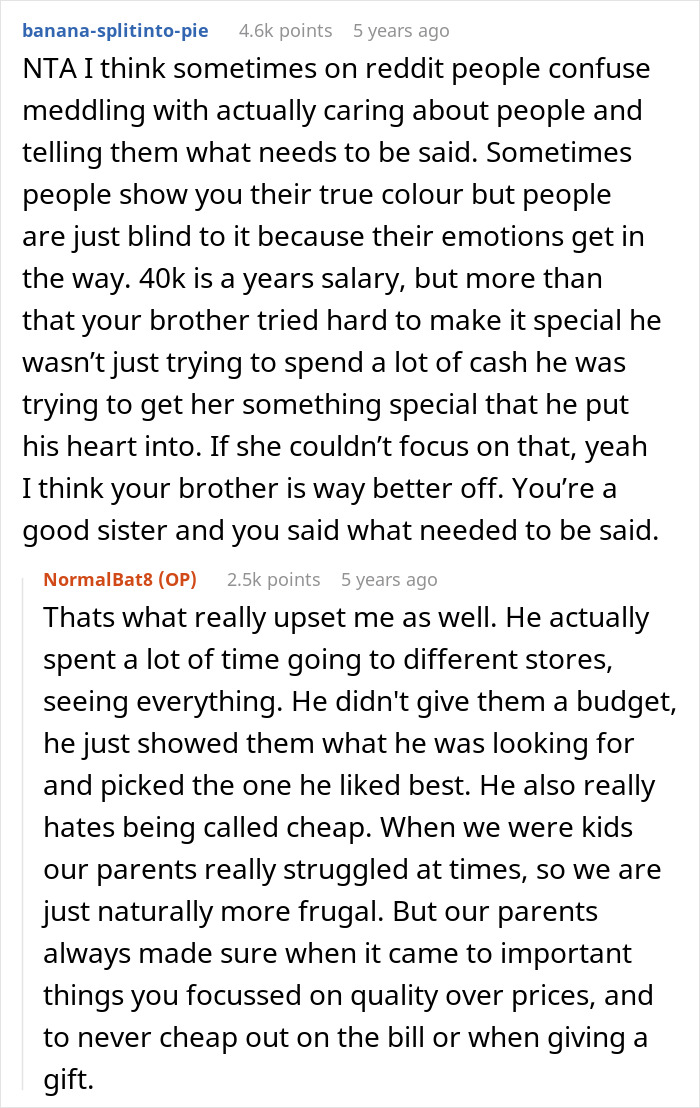 Sister Tells Bro Fiancée’s $40K Ring Complaint Is “God’s Red Flag”, He Calls Off Entire Proposal