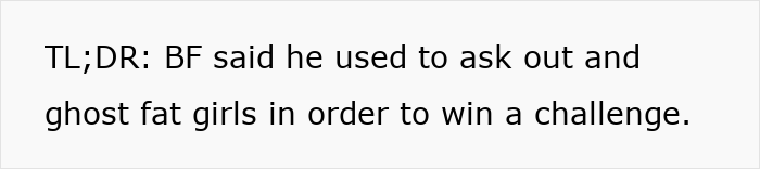 Woman Dumps BF After Learning About A Repulsive Challenge He Participated In And Won In The Past
