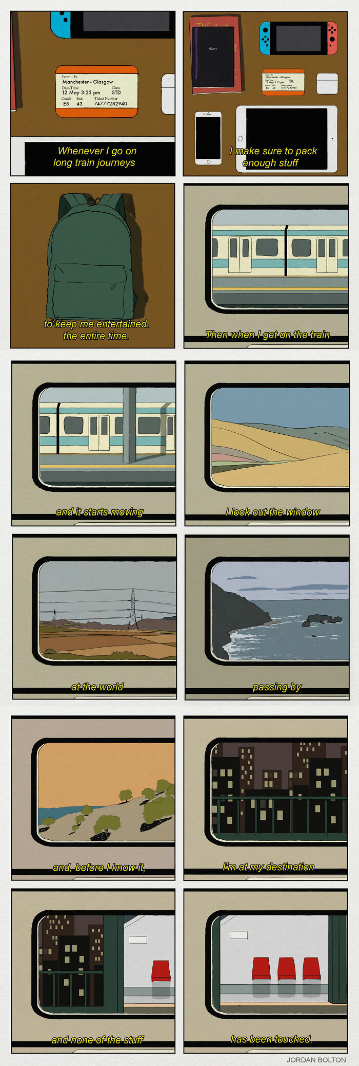 26 Deeply Human Comics By Jordan Bolton That Find Big Feelings In Small Everyday Moments
