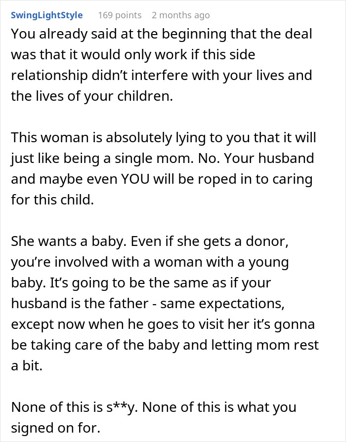 Open Marriage Takes A Wild Turn When Husband’s GF Asks For A Baby, Wife Gives Him An Ultimatum