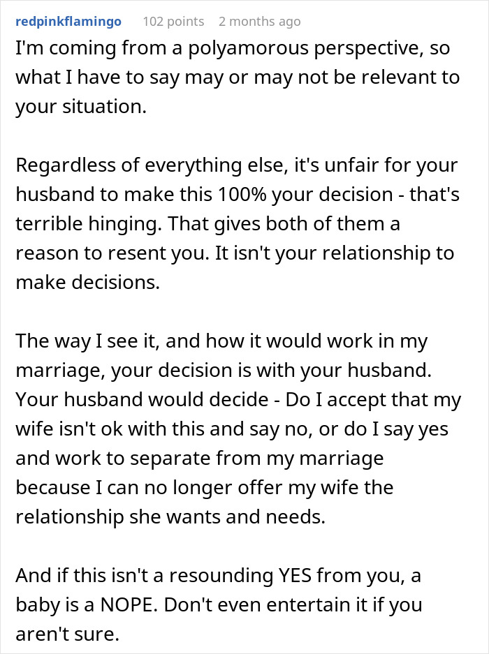 Open Marriage Takes A Wild Turn When Husband’s GF Asks For A Baby, Wife Gives Him An Ultimatum