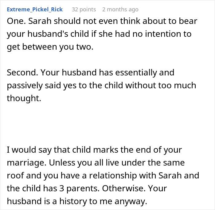 Open Marriage Takes A Wild Turn When Husband’s GF Asks For A Baby, Wife Gives Him An Ultimatum