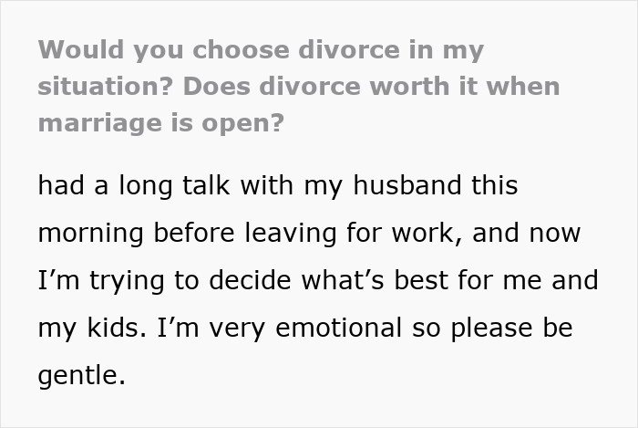 Open Marriage Takes A Wild Turn When Husband’s GF Asks For A Baby, Wife Gives Him An Ultimatum
