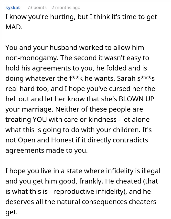 Open Marriage Takes A Wild Turn When Husband’s GF Asks For A Baby, Wife Gives Him An Ultimatum