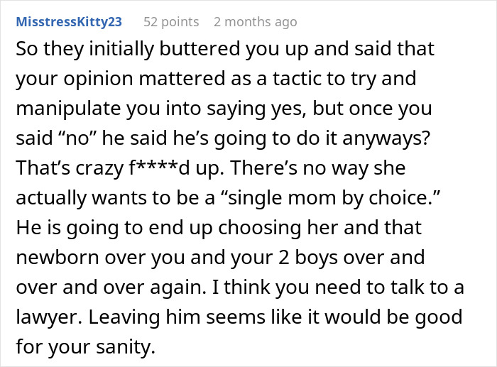 Open Marriage Takes A Wild Turn When Husband’s GF Asks For A Baby, Wife Gives Him An Ultimatum