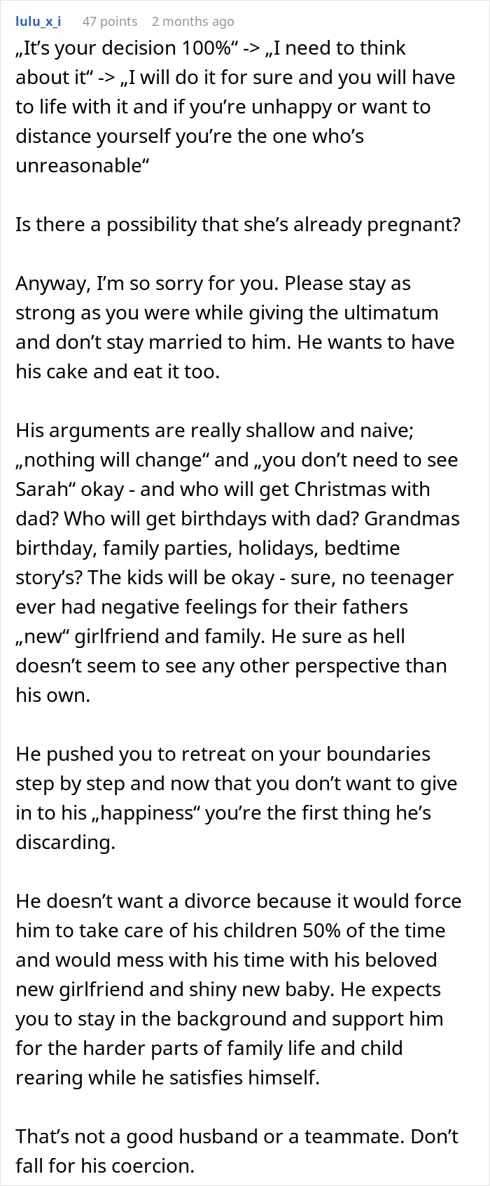 Open Marriage Takes A Wild Turn When Husband’s GF Asks For A Baby, Wife Gives Him An Ultimatum