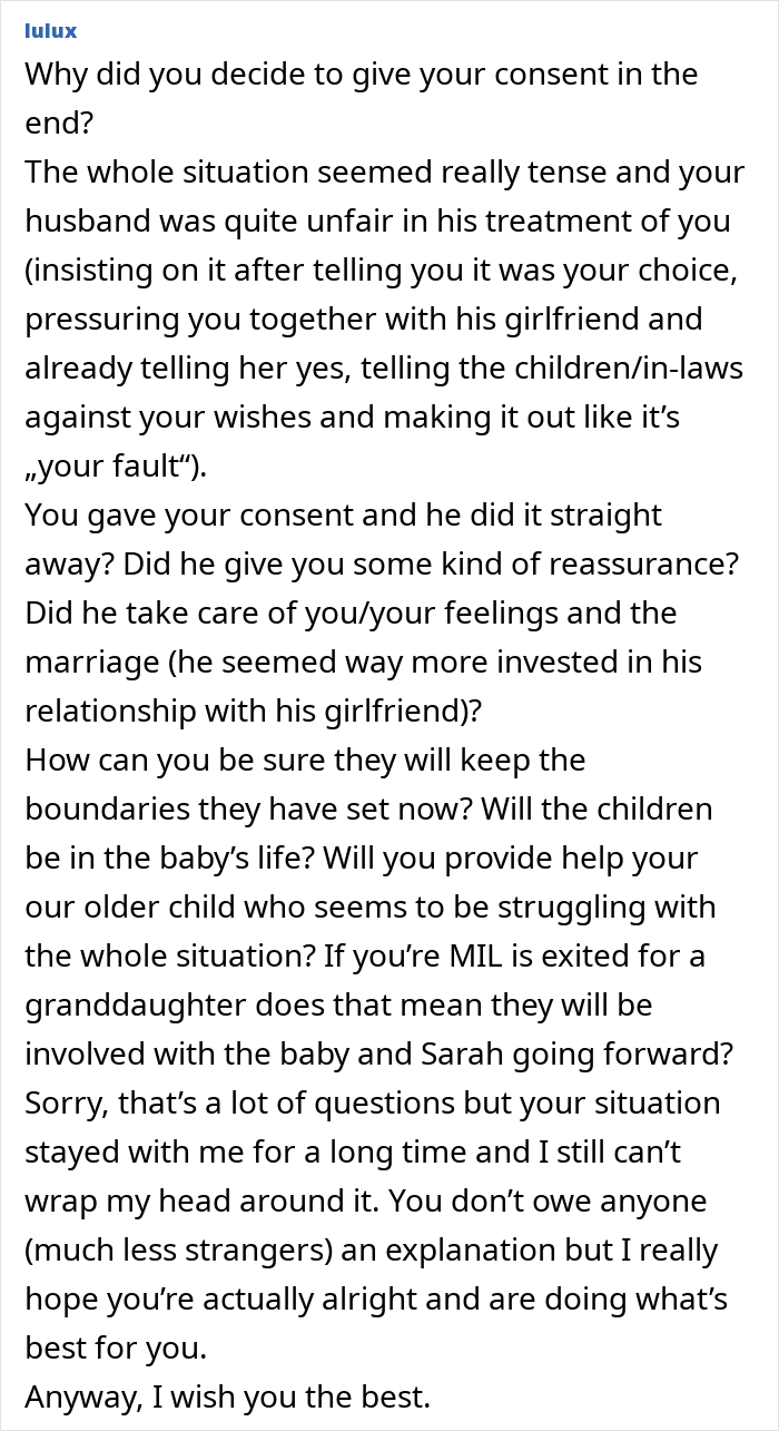 Open Marriage Takes A Wild Turn When Husband’s GF Asks For A Baby, Wife Gives Him An Ultimatum
