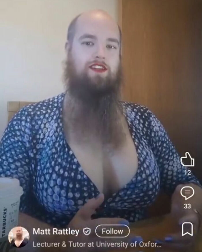 “Insult To Women”: Male Lecturer Wears Fake Breasts And Major Cleavage, University Of Oxford Brutally Slammed