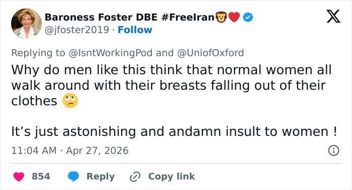 “Insult To Women”: Male Lecturer Wears Fake Breasts And Major Cleavage, University Of Oxford Brutally Slammed