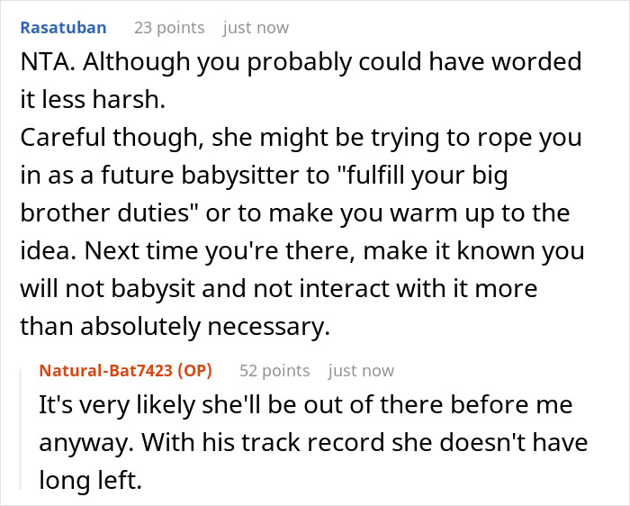 Pregnant GF Wants BF’s 17YO To Act Like A Big Bro To Her Baby, Bursts Into Tears As He Says No Way