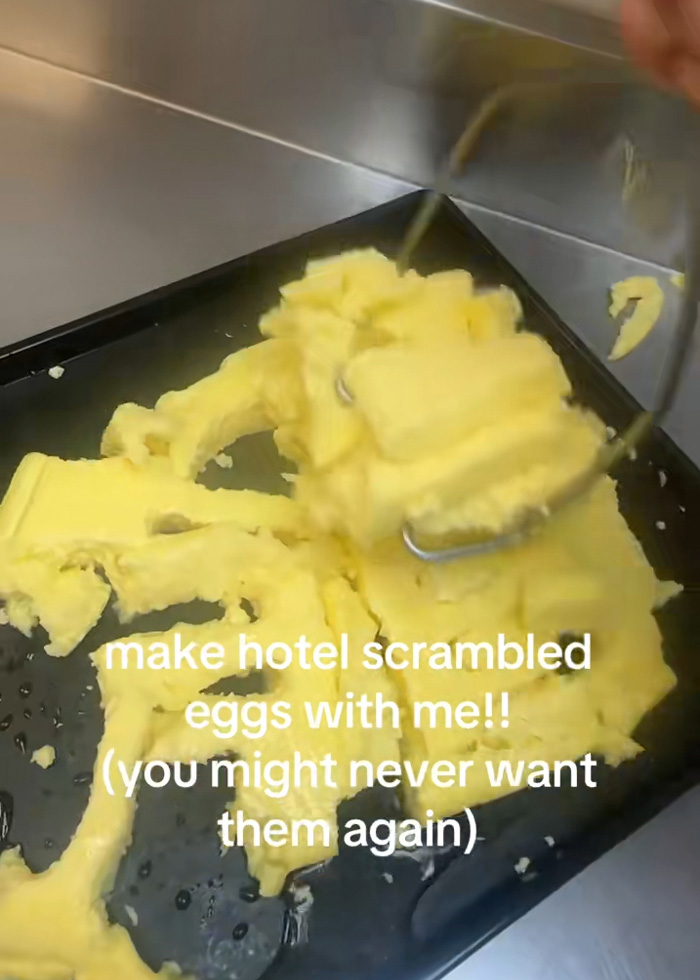 “What The Hell Is That?”: Hotel Guests Swear Off Free Breakfast After Learning How Buffet Eggs Are Made