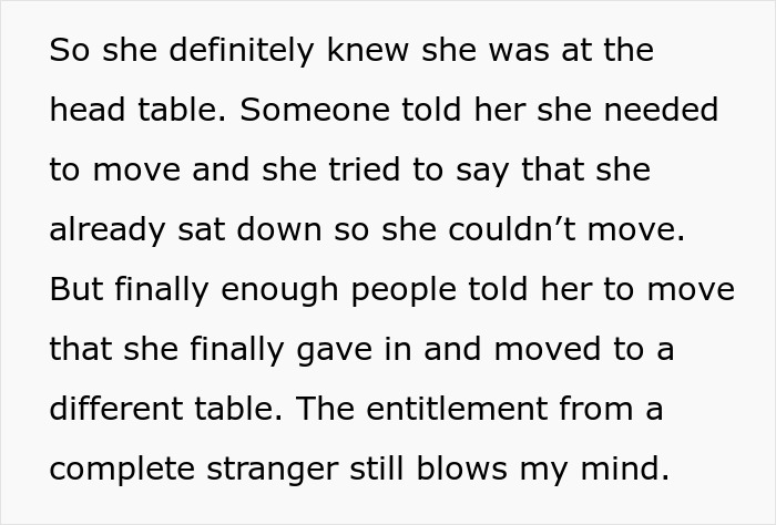 “The Entitlement”: Random Stranger Takes A Seat At Main Wedding Table, Steals Bride’s Mother’s Place