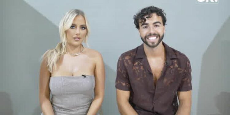 Love Island winners Jess Harding and Sammy Root during an interview with OK! magazine Love Island winners Jess Harding and Sammy Root during an interview with OK! magazine