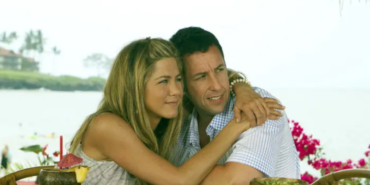Jennifer Aniston and Adam Sandler in Just Go With It (2011) Jennifer Aniston and Adam Sandler in Just Go With It (2011)