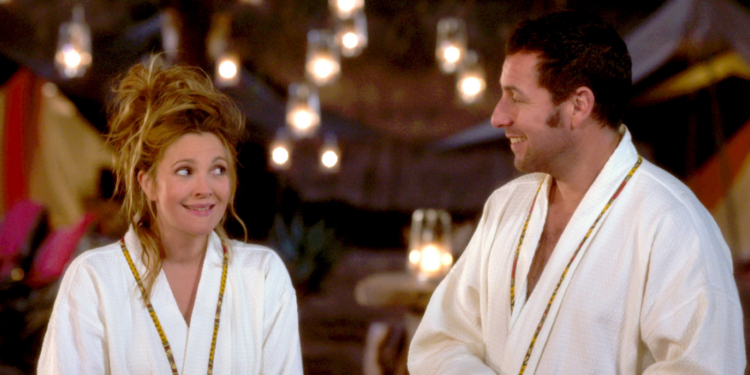 Drew Barrymore and Adam Sandler in Blended (2014) Drew Barrymore and Adam Sandler in Blended (2014)