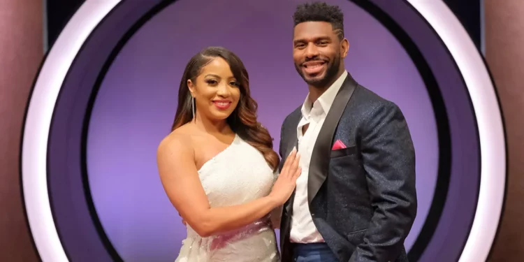 A couple from the show Love is Blind ( Brett Brown and Tiffany Pennywell ) A couple from the show Love is Blind ( Brett Brown and Tiffany Pennywell )
