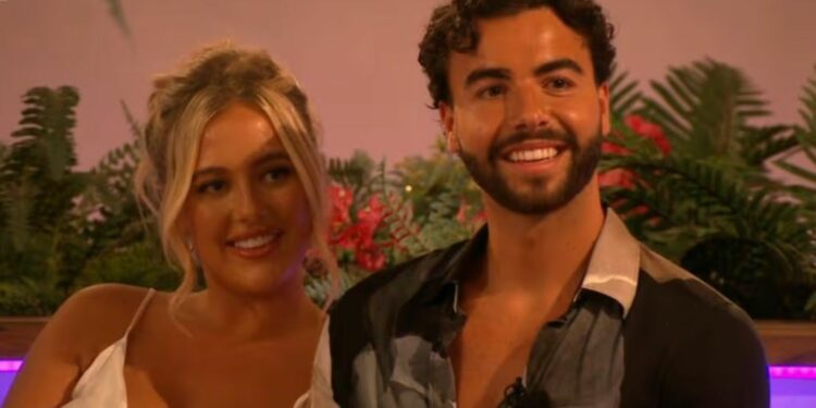 Jess Harding and Sammy Root during their time in Love Island Jess Harding and Sammy Root during their time in Love Island