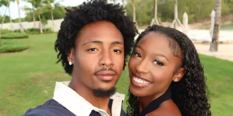 This image shows Serena Page and Kordell Beckham, the winners of Love Island USA Season 6. 