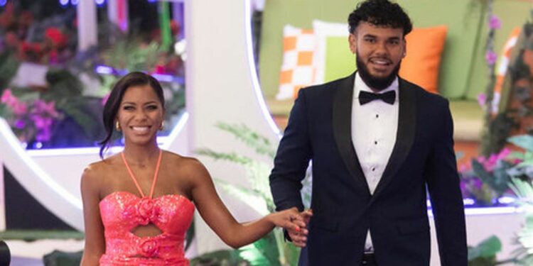 Amaya Espinal and Bryan Arenales, the winners of Love Island USA Season 7, during the show's finale on July 13, 2025. Amaya Espinal and Bryan Arenales, the winners of Love Island USA Season 7, during the show's finale on July 13, 2025.