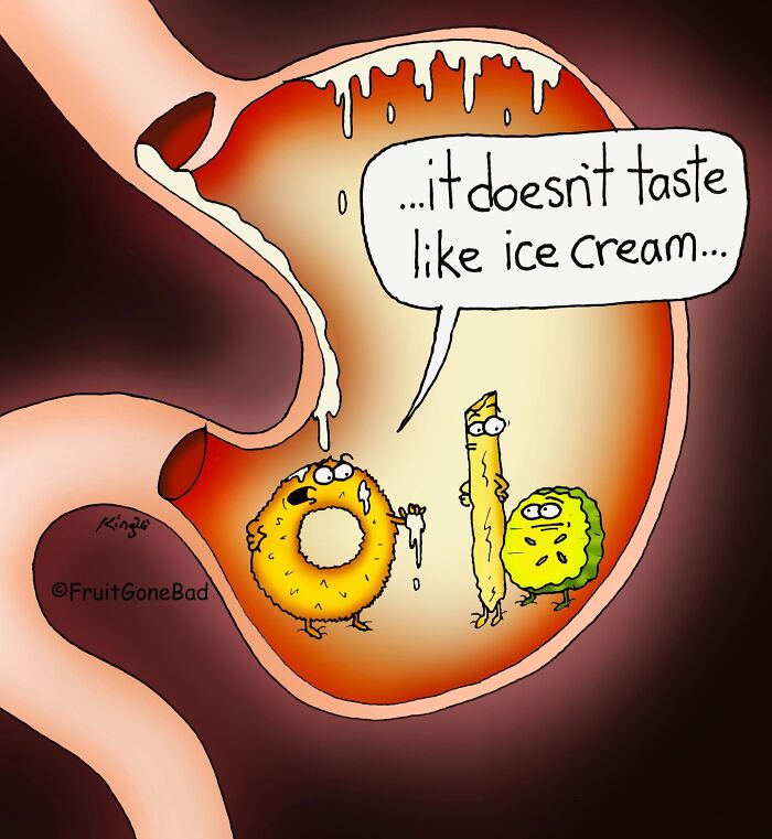 39 Playfully Mischievous Comics That Bring Produce And Random Items To Life, By This Artist (New Pics)