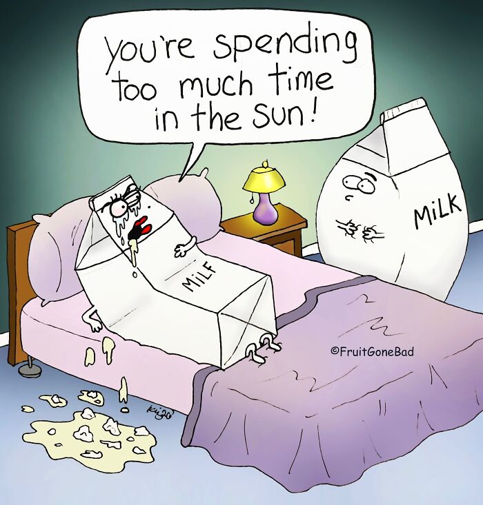 39 Playfully Mischievous Comics That Bring Produce And Random Items To Life, By This Artist (New Pics)