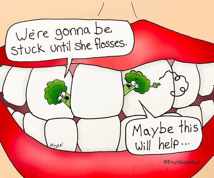 39 Playfully Mischievous Comics That Bring Produce And Random Items To Life, By This Artist (New Pics)