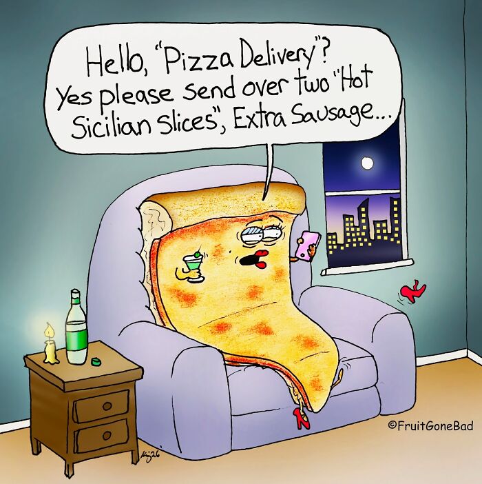 39 Playfully Mischievous Comics That Bring Produce And Random Items To Life, By This Artist (New Pics)