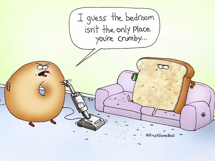 39 Playfully Mischievous Comics That Bring Produce And Random Items To Life, By This Artist (New Pics)