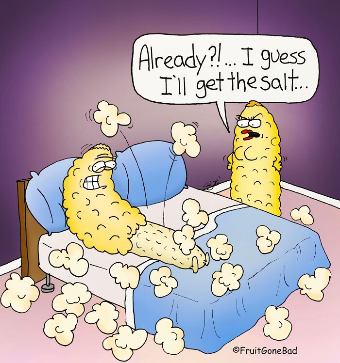 39 Playfully Mischievous Comics That Bring Produce And Random Items To Life, By This Artist (New Pics)
