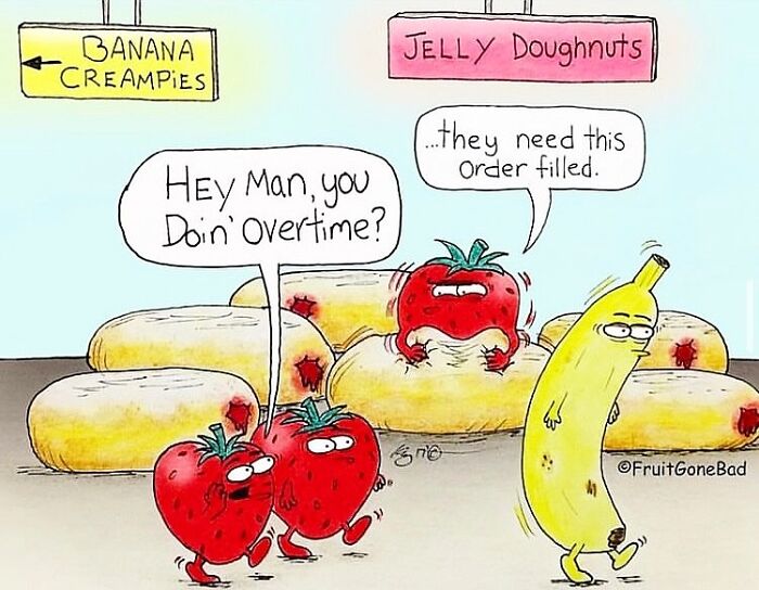 39 Playfully Mischievous Comics That Bring Produce And Random Items To Life, By This Artist (New Pics)