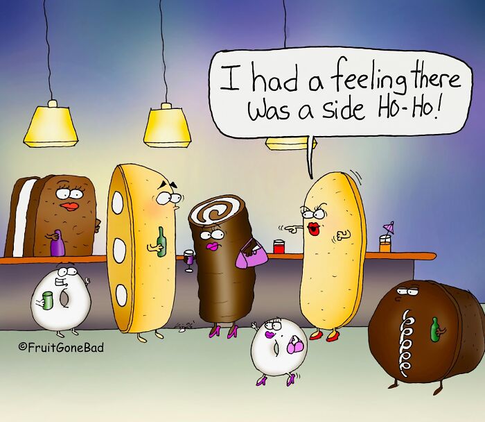 39 Playfully Mischievous Comics That Bring Produce And Random Items To Life, By This Artist (New Pics)