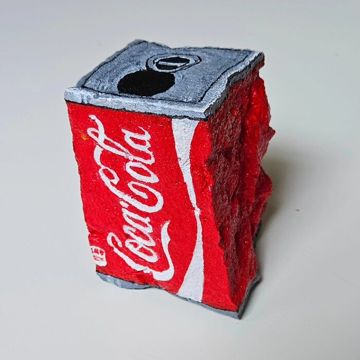 40 Colorful Stone Creations By This Artist That Turn Rocks Into Iconic Foods And Famous Products