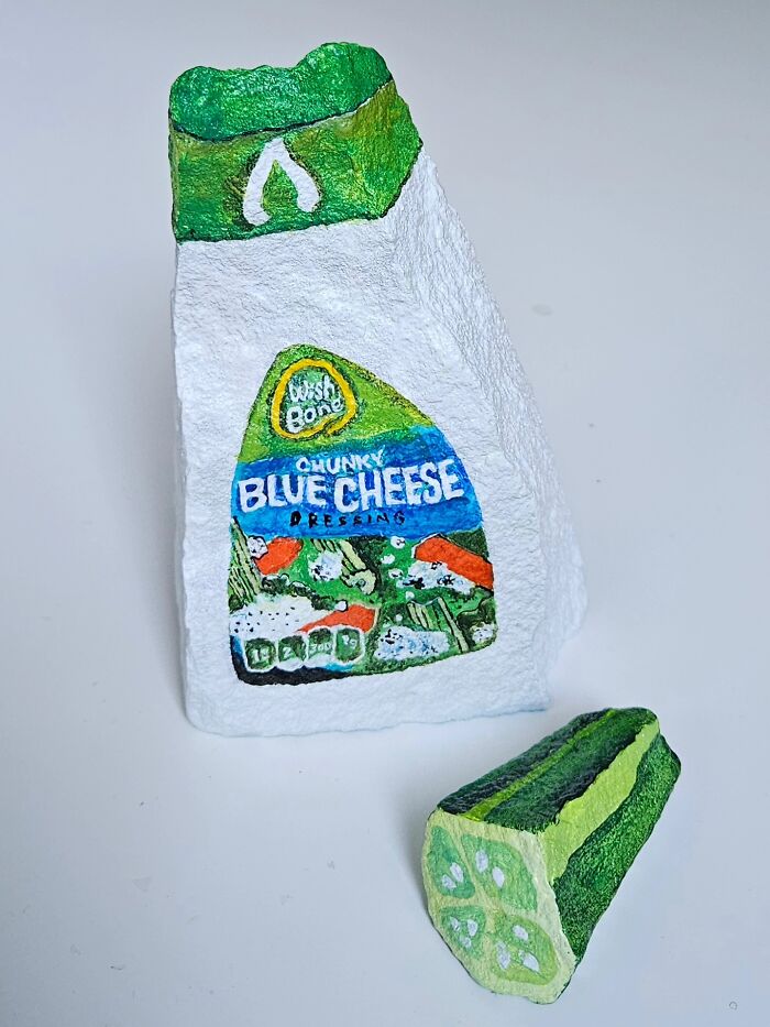 40 Colorful Stone Creations By This Artist That Turn Rocks Into Iconic Foods And Famous Products