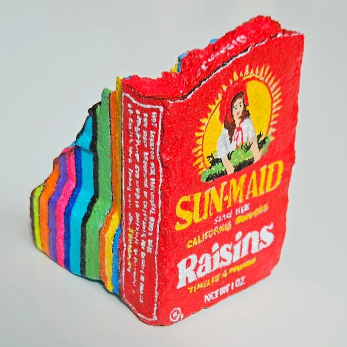 40 Colorful Stone Creations By This Artist That Turn Rocks Into Iconic Foods And Famous Products