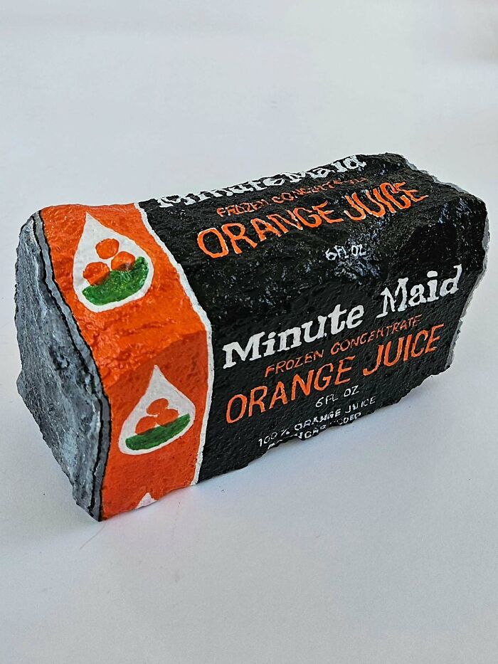40 Colorful Stone Creations By This Artist That Turn Rocks Into Iconic Foods And Famous Products