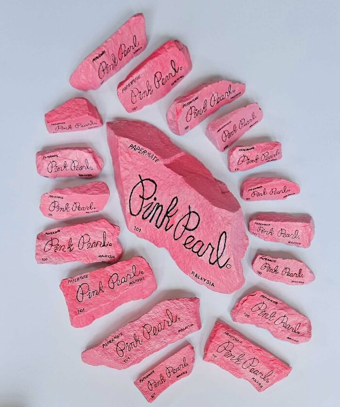 40 Colorful Stone Creations By This Artist That Turn Rocks Into Iconic Foods And Famous Products