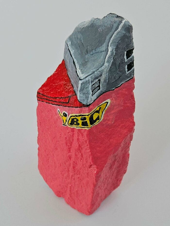 40 Colorful Stone Creations By This Artist That Turn Rocks Into Iconic Foods And Famous Products