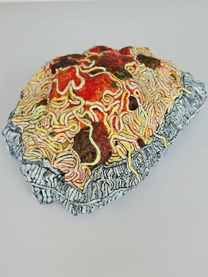 40 Colorful Stone Creations By This Artist That Turn Rocks Into Iconic Foods And Famous Products