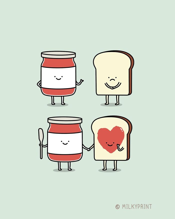 Milkyprint’s Wholesome Illustrations Turn Everyday Objects Into Tiny Sources Of Joy (57 New Pics)