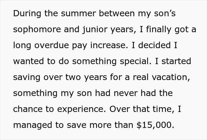 Son Wants To Feel Special By Going On First Vacation With Dad, Refuses To Go If Stepbro Is Going