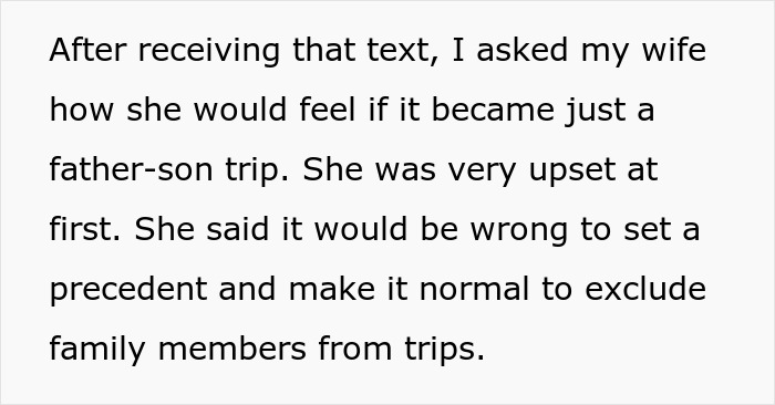 Son Wants To Feel Special By Going On First Vacation With Dad, Refuses To Go If Stepbro Is Going