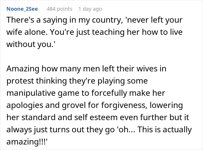 Woman Fakes Quitting Her Job After Husband&rsquo;s Repeated Disrespect, Then Decides To Quit The Marriage Instead