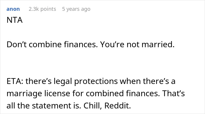 &ldquo;No Way!&rdquo;: Man Turns The Tables On Girlfriend Who Refused To Split Finances With Him