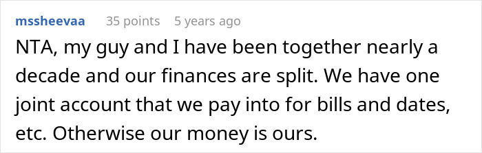 &ldquo;No Way!&rdquo;: Man Turns The Tables On Girlfriend Who Refused To Split Finances With Him