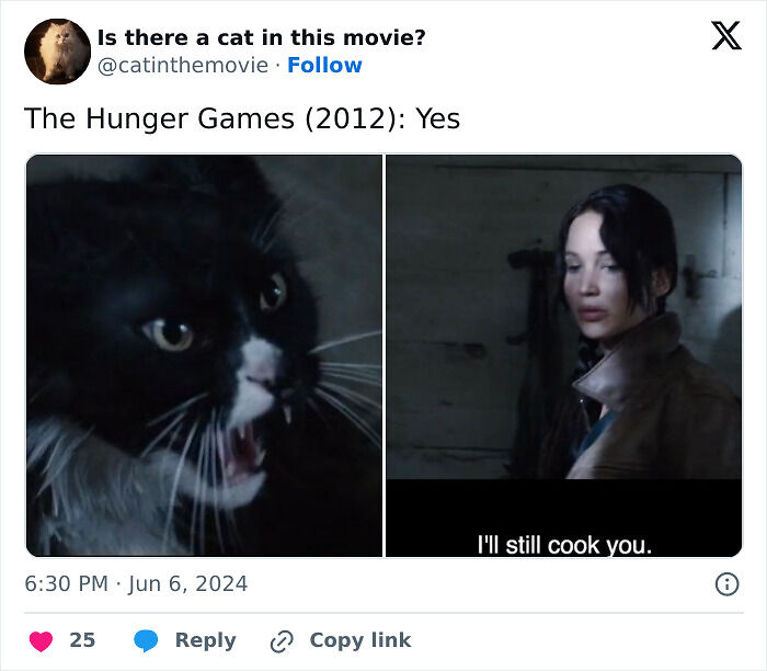 This X Page Tracks Every Cat In Cinema, Here Are 83 You Probably Didn&rsquo;t Notice